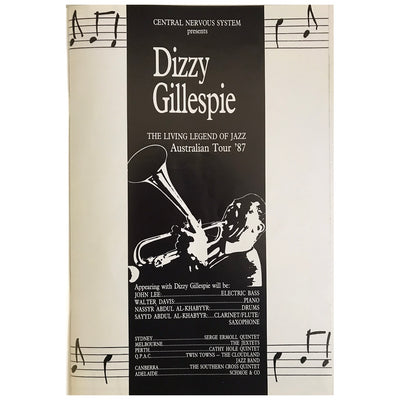 Dizzy Gillespie - Australian Tour 1987 Original Concert Tour Program