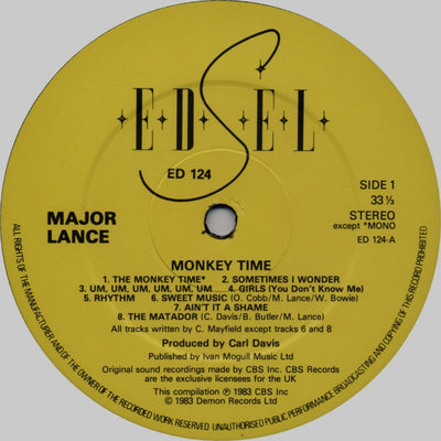 Major Lance - Monkey Time Vinyl LP (Used)