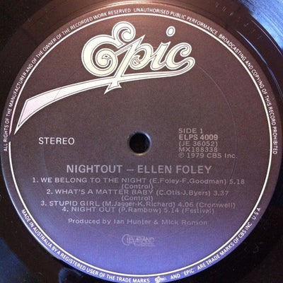 Ellen Foley - Nightout Vinyl LP (Used)