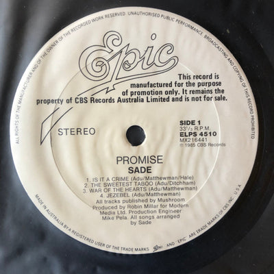 Sade - Promise Vinyl LP (Used)