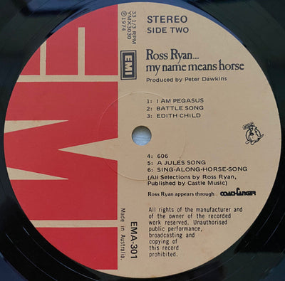 Ross Ryan - ...My Name Means Horse Vinyl LP (Used)
