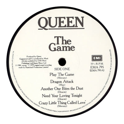 Queen - The Game UK Vinyl LP (Used)