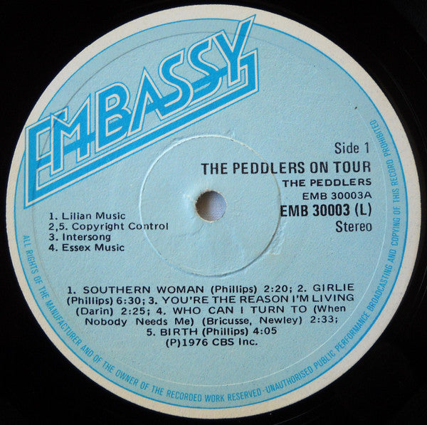 Peddlers - On Tour Vinyl LP (Used)