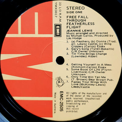 Jeannie Lewis - Free Fall Through Featherless Flight Vinyl LP (Used)