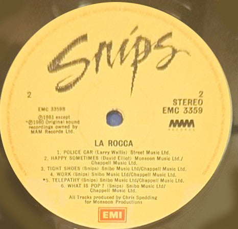 Snips - La Rocca! Vinyl LP (Used)