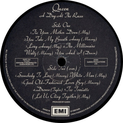 Queen - A Day At The Races UK Vinyl LP (Used)