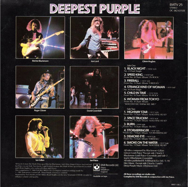 Deep Purple - Deepest Purple The Very Best Of Deep Purple Vinyl LP (Used)