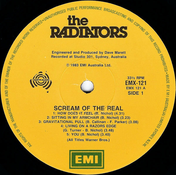 Radiators - Scream Of The Real Vinyl LP (Used)