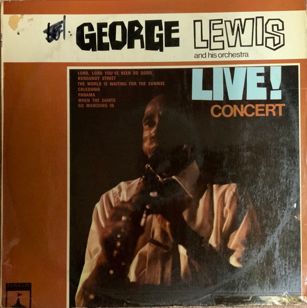 George Lewis & His Orchestra - Live! Concert Vinyl LP (Used)
