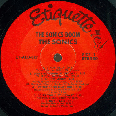 Sonics - Boom Reissue Vinyl LP (Used)