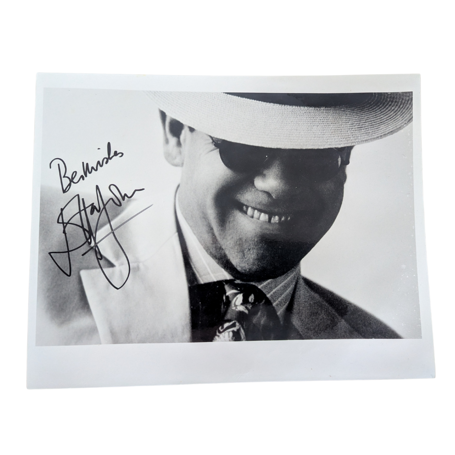 Elton John - Black & White Print Autographed [A]