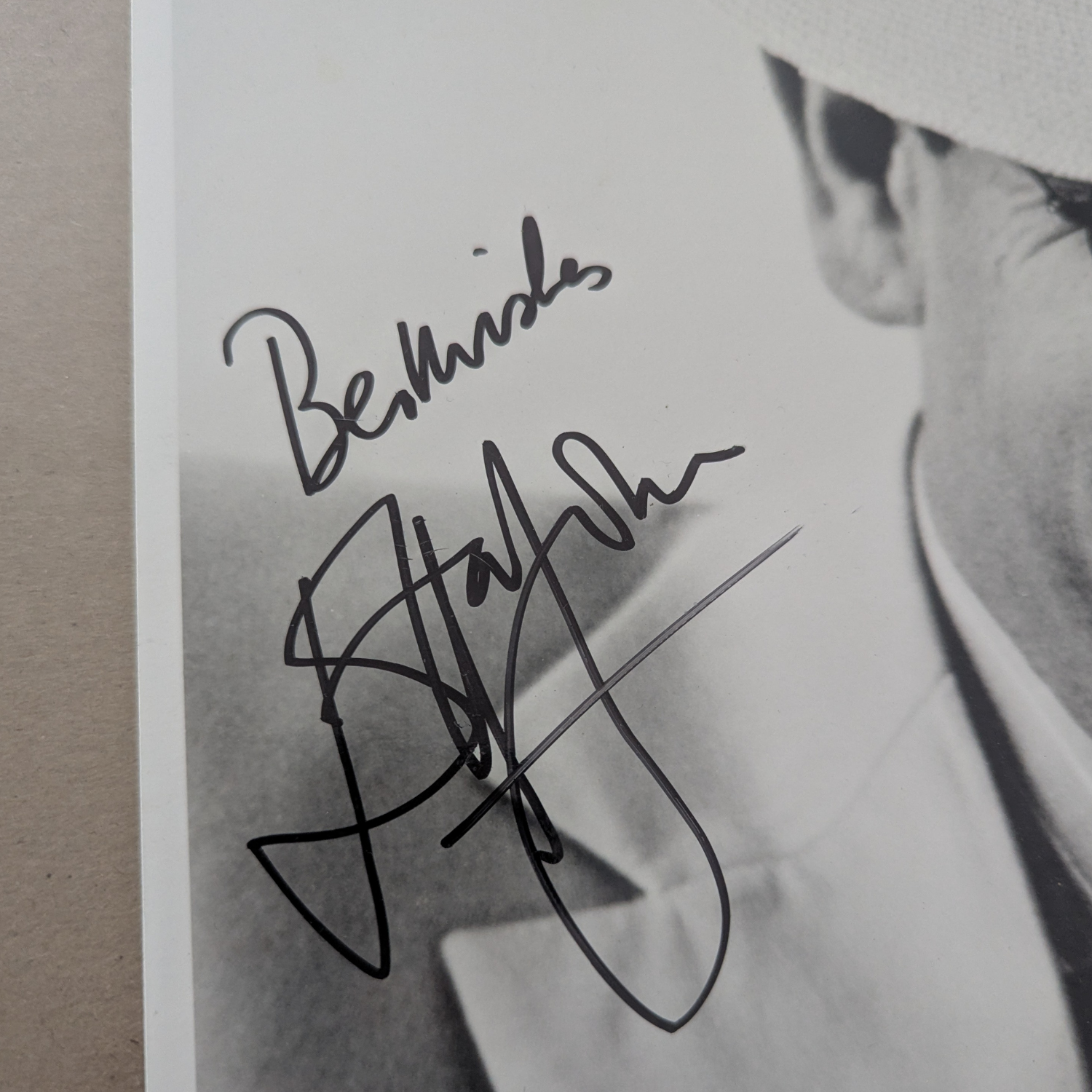 Elton John - Black & White Print Autographed [A]