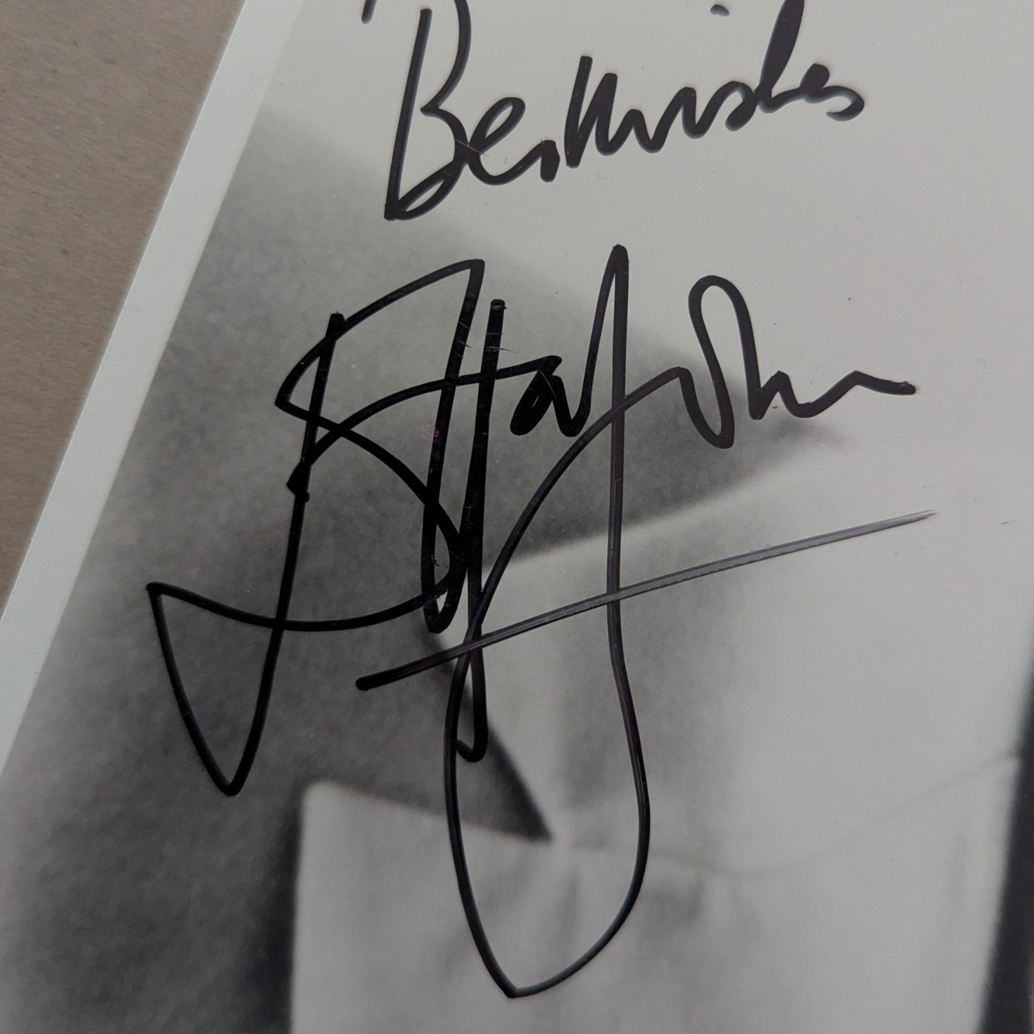Elton John - Black & White Print Autographed [A]