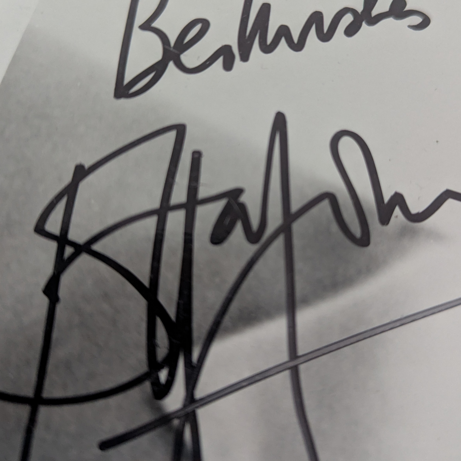 Elton John - Black & White Print Autographed [A]