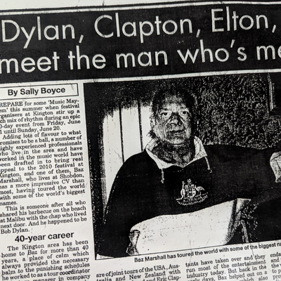 Elton John - Black & White Print Autographed [B]