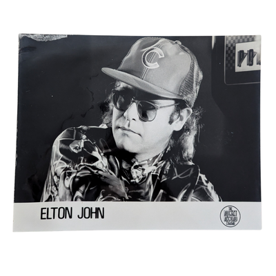 Elton John - Black & White Print Autographed [B]