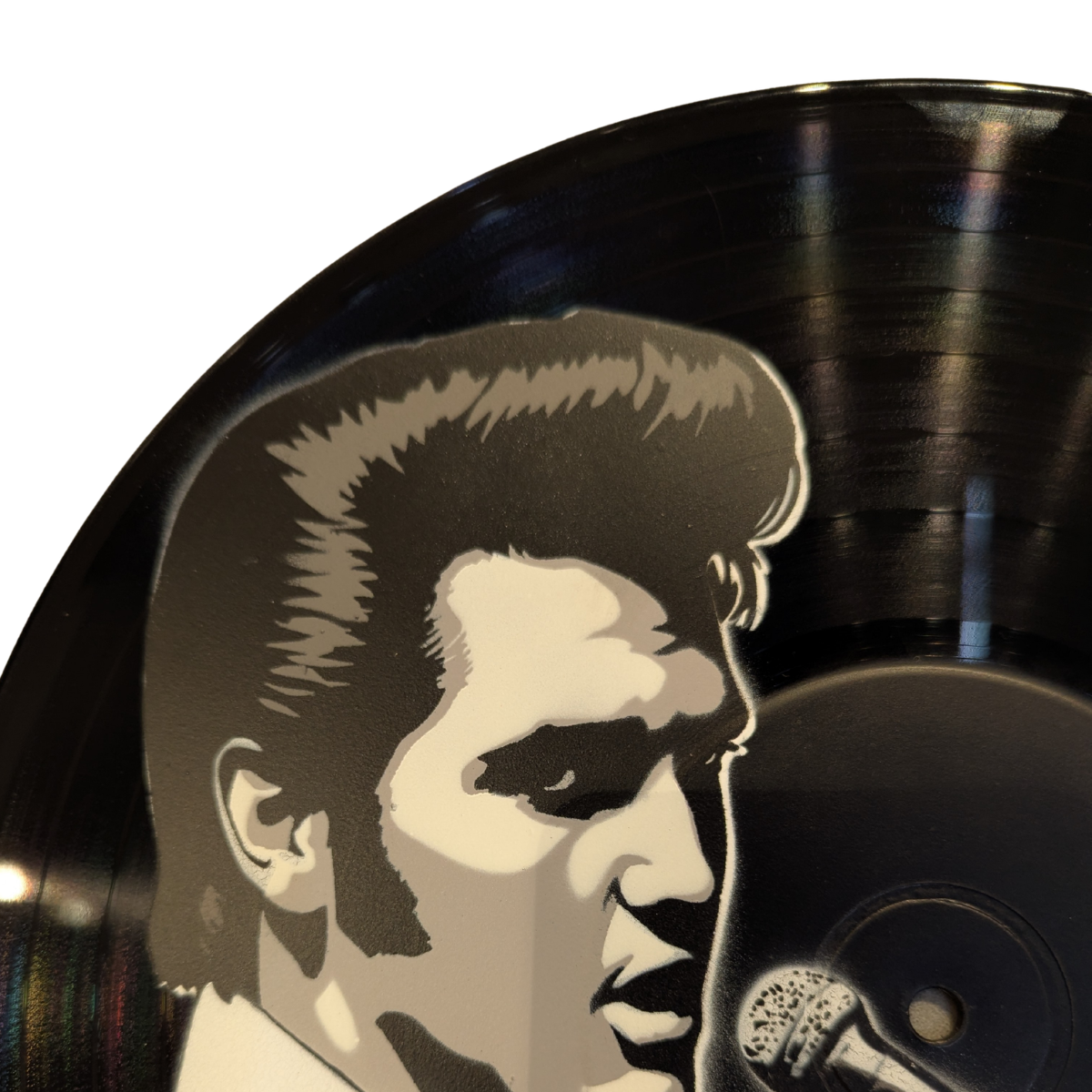 Vinyl Art - Elvis Presley Spray-Painted Vinyl (Design 2)