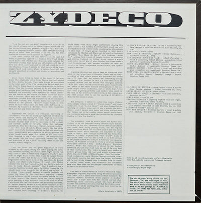 Various Artists - Zydeco Vinyl LP (Used)