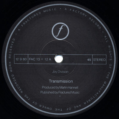 Joy Division - Transmission / Novelty 12" Vinyl Single (Used)