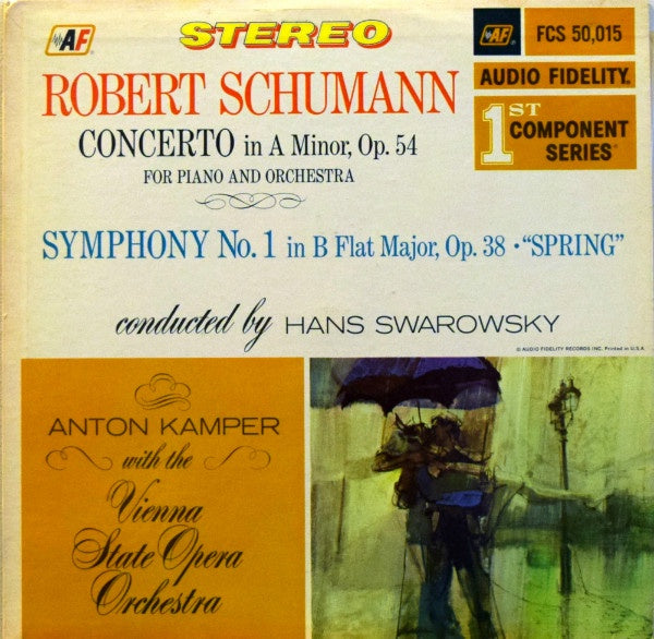 Schumann - Concerto In A Minor Op. 54 For Piano And Orchestra Symphony No. 1 In B Flat Major Op. 38 (Spring) Vinyl LP (Used)