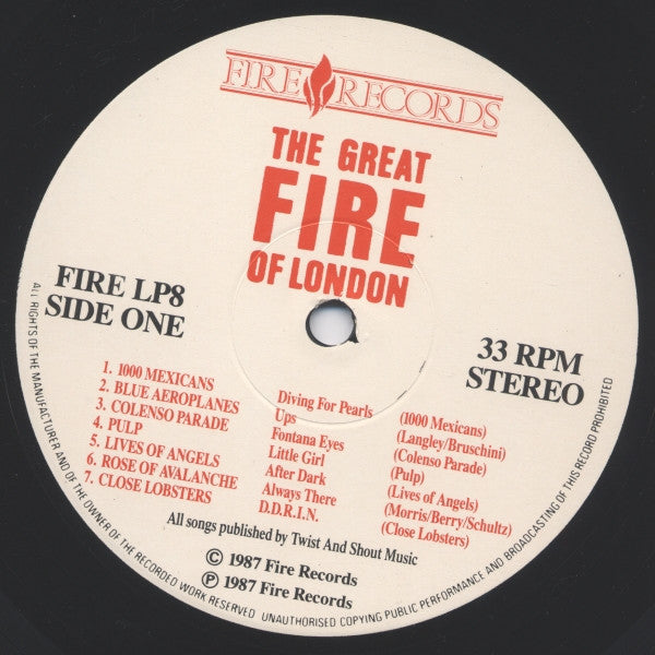 Various Artists - The Great Fire Of London Vinyl LP (Used)