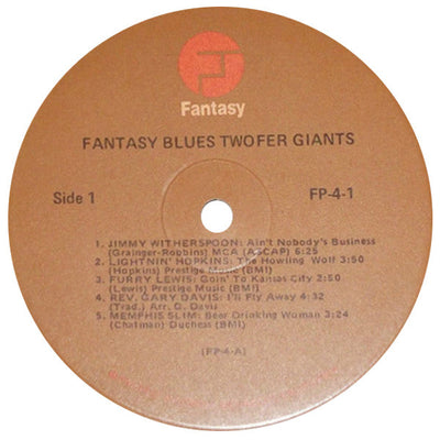 Various Artists - Fantasy Blues Twofer Giants Vinyl 2LP (Used)