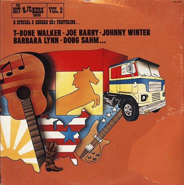 T-Bone Walker, Joe Barry, Johnny Winter, Barbara Lynn & Doug Sahm - The Hit-Kickers Series Vol. 9 Vinyl 3LP (Used)