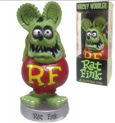 Rat Fink - Green Face Wacky Wobbler Figure