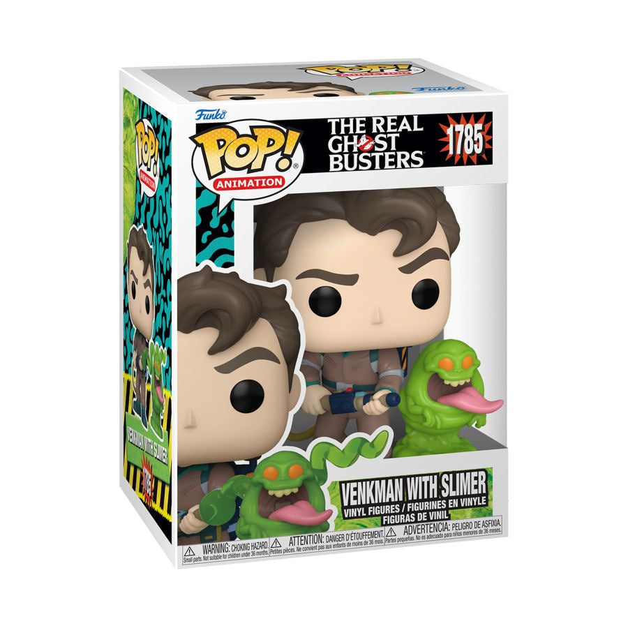 Real Ghostbusters (TV'86) - Venkman w/Slimer Pop! Vinyl #1785