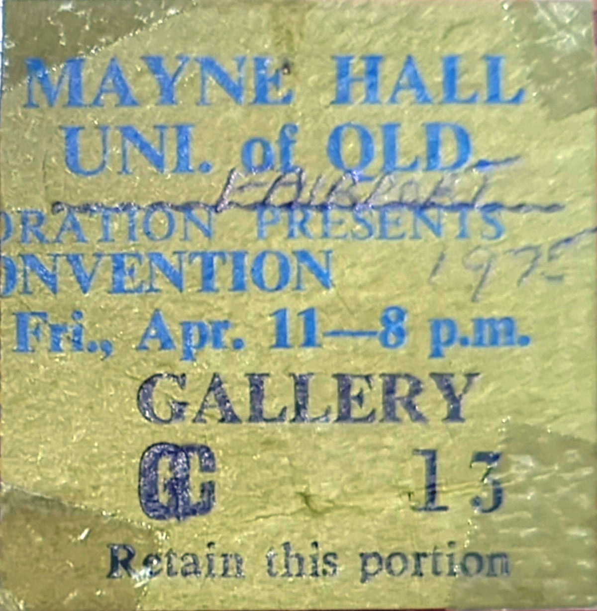 Fairport Convention - 1975 Original Vintage Concert Ticket Seat #13