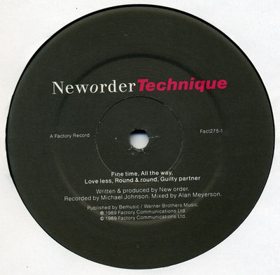 New Order - Technique Vinyl LP (Used)