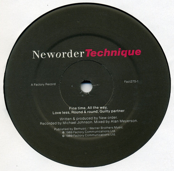 New Order - Technique Vinyl LP (Used)