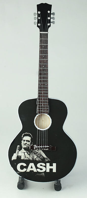 Johnny Cash - Johnny Cash Middle Finger Acoustic Miniature Guitar