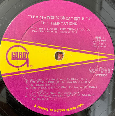 Temptations - Temptations Greatest Hits Vinyl LP (Used)