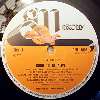 John Baldry - Good To Be Alive Vinyl LP (Used)