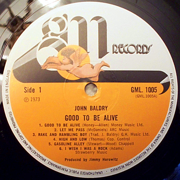 John Baldry - Good To Be Alive Vinyl LP (Used)