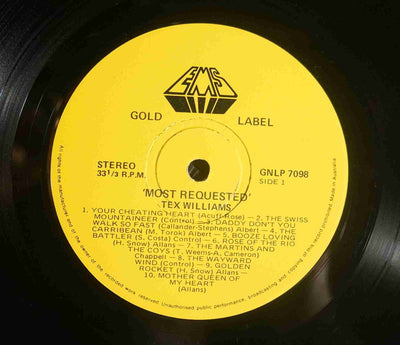 Tex Williams - Most Requested Vinyl LP (Used)