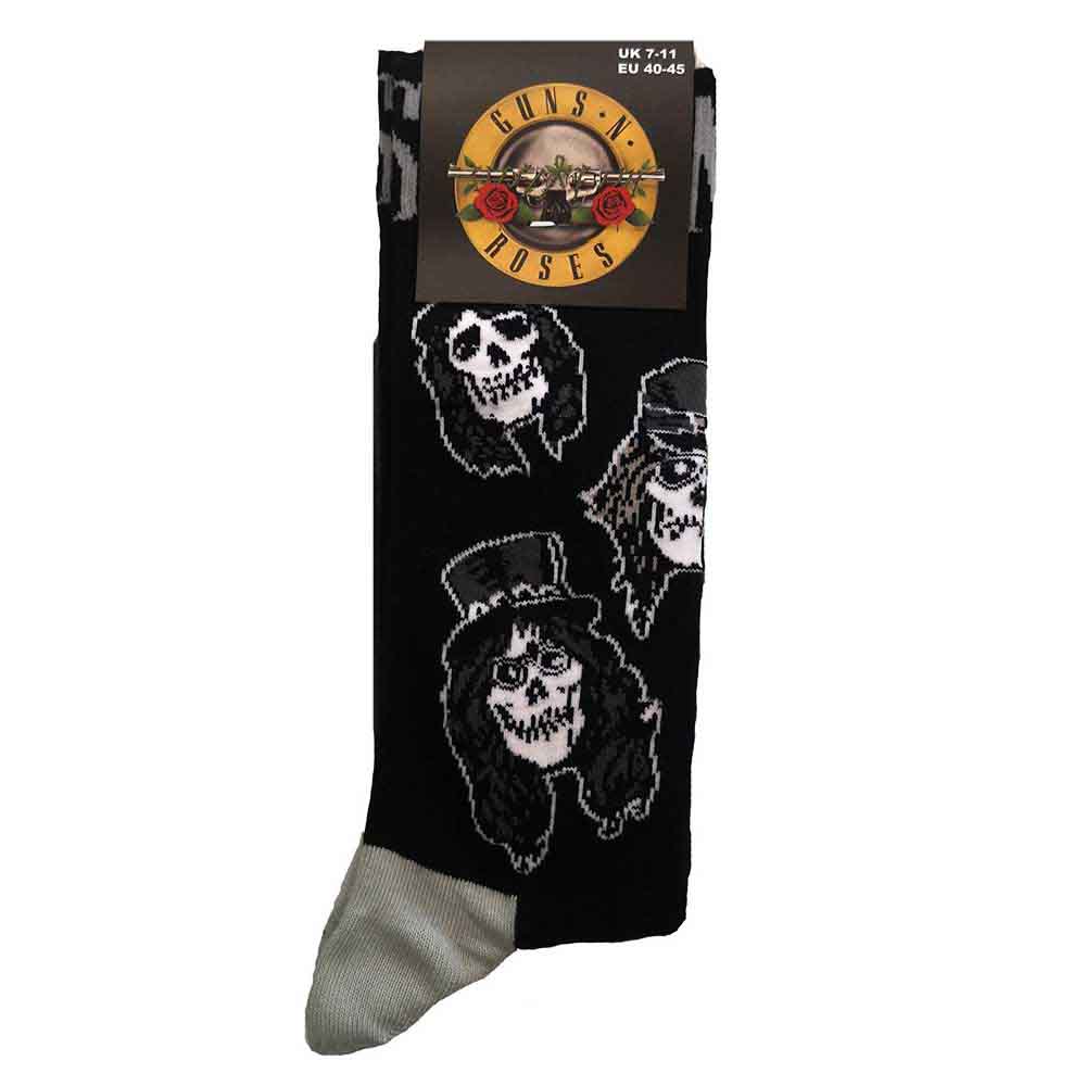 Guns N' Roses - Skulls Band Unisex Size 7-11 Socks