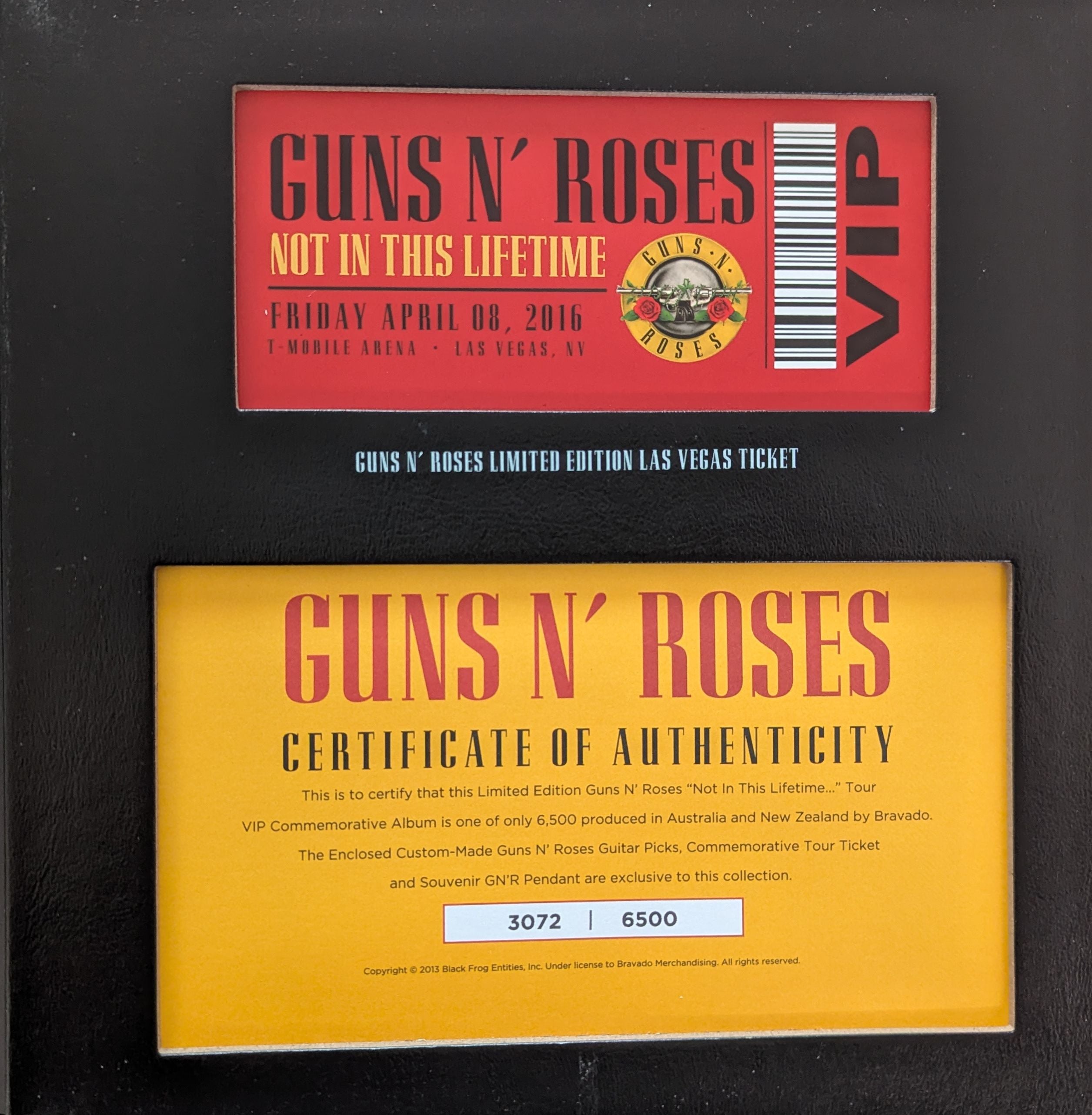 Guns N' Roses - 2017 Australian Tour VIP Satchel Filled With The Original Concert Program & Reproduction Tickets,  Flyers & Much More
