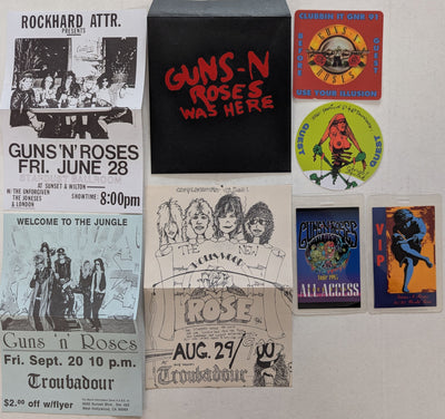 Guns N' Roses - 2017 Australian Tour VIP Satchel Filled With The Original Concert Program & Reproduction Tickets,  Flyers & Much More