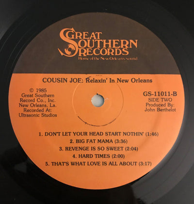 Cousin Joe - Relaxin' In New Orleans Vinyl LP (Used)