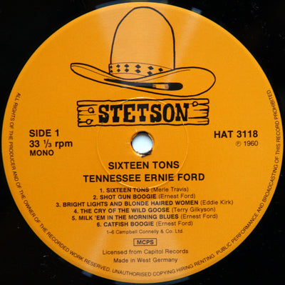 Tennessee Ernie Ford - Sixteen Tons Vinyl LP (Used)
