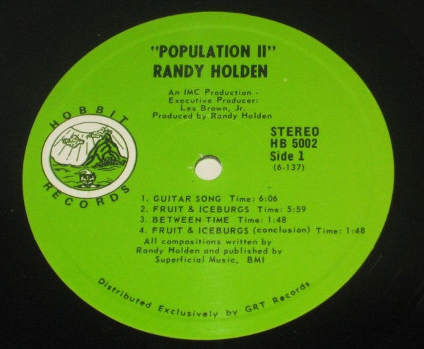 Randy Holden - Population II Unofficial Vinyl LP (Used)
