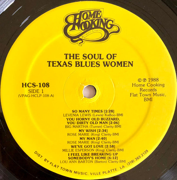 Various Artists - The Soul Of Texas Blues Women Vinyl LP (Used)