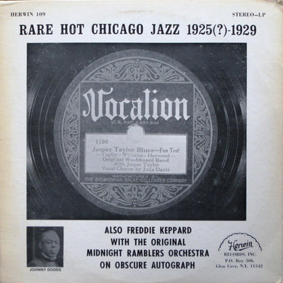 Various Artists - Rare Hot Chicago Jazz 1925(?)-1929 Vinyl LP (Used)