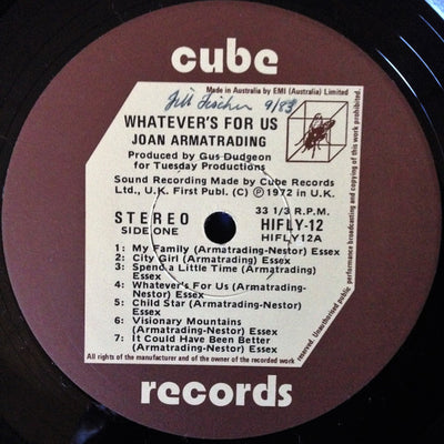 Joan Armatrading - Whatever's For Us Vinyl LP (Used)