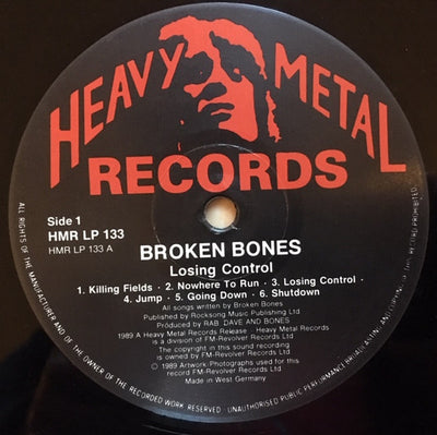 Broken Bones - Losing Control Vinyl LP (Used)