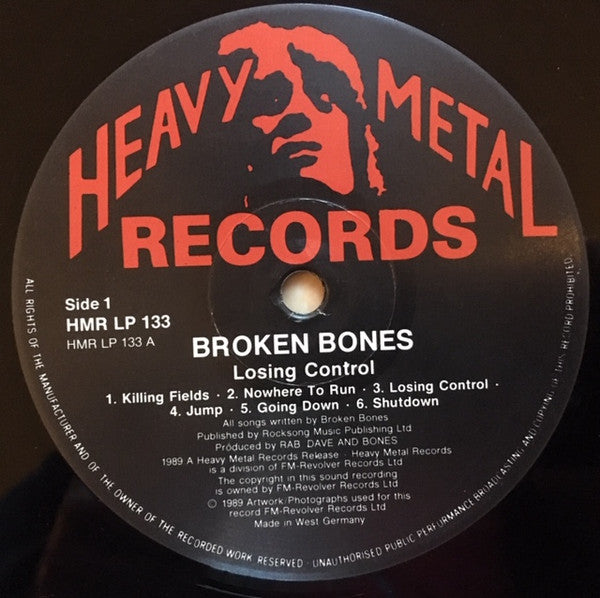 Broken Bones - Losing Control Vinyl LP (Used)