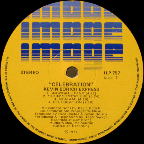 Kevin Borich Express - Celebration! Vinyl LP (Used)