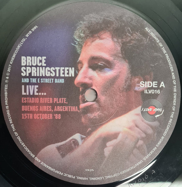 Bruce Springsteen & E-Street Band - Live... Estadio River Plate Buenos Aires, Argentina 15th October '88 Vinyl LP